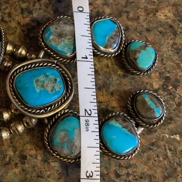 Authentic Vintage Navajo Bisbee Squash Blossom - Picture 12 of 12